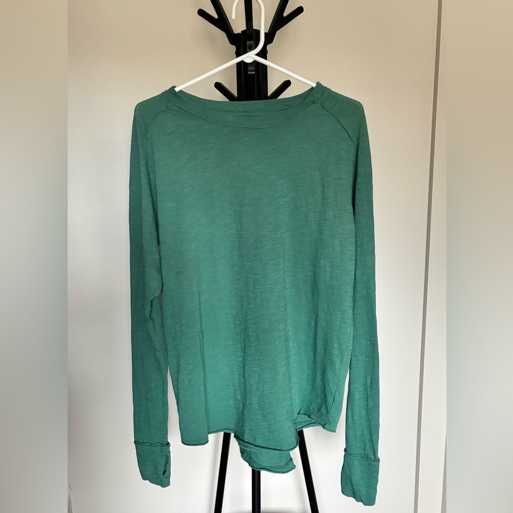 We The Free ARDEN Long Sleeve Tee | XS | Emerald | - Picture 3 of 6